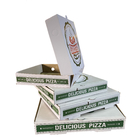 Goods in Stock Wholeasale Corrugated Kraft 8-12 Inch Pizza Box Food Packaging Box with Disposable Lock, MOQ 100PCS