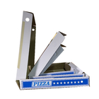 Goods in Stock Wholeasale Corrugated Kraft 8-12 Inch Pizza Box with Disposable Lock, MOQ 100PCS